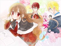 LaLa8月号の表紙と巻頭カラーを飾った、冬夏アキハル「転生悪女の黒歴史」のカラーページ。