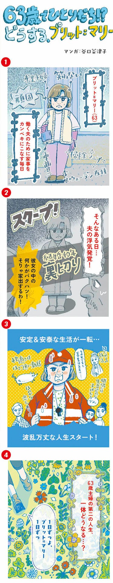 谷口菜津子の4コママンガ。