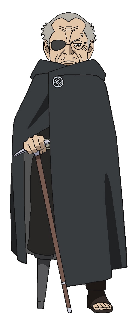 ヴィクタ（CV：チョー）。谷の国にある大きな医療メーカーの社長。老齢の元忍であり、大戦の経験者。かつての戦いで負傷したのか、右目に眼帯をしており、右足は義足である。謎の組織「殻」の中枢メンバーの1人でもあるが、その正体は誰にも知られていない。