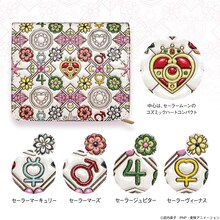 「美少女戦士セーラームーン×浅草文庫 クリスタル花菱文の二つ折り財布」
