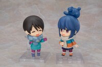 「ねんどろいど 斉藤恵那」と別売りの「ねんどろいど 志摩リン」を並べた様子。