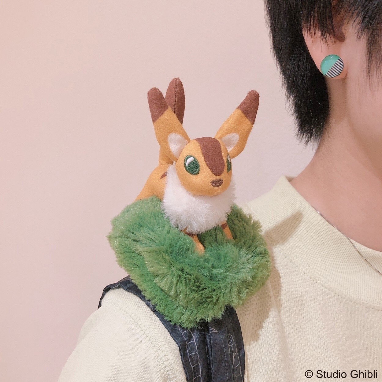 【未使用】坊ネズミ エコバッグ 千と千尋の神隠し キツネリス　天空の城ラピュタ 天空の城ラピュタ 肩のせエコバッグ キツネリス」 - キツネリス