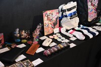 物販コーナーの様子。