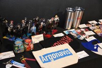 物販コーナーの様子。