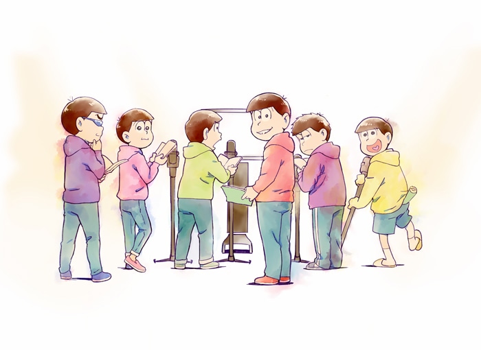 TVアニメ「おそ松さん」第3期のティザービジュアル。