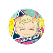 中外鉱業のBOX購入特典となるクレイ・フォーサイトの缶バッジ。