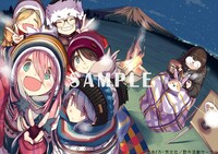 Amazon.co.jpの店舗特典・B2布ポスター、HMV、HMV&BOOKS onlineの店舗特典・A4クリアファイル、楽天ブックスの店舗特典・オリジナルキャンバスアートに使われるイラスト。