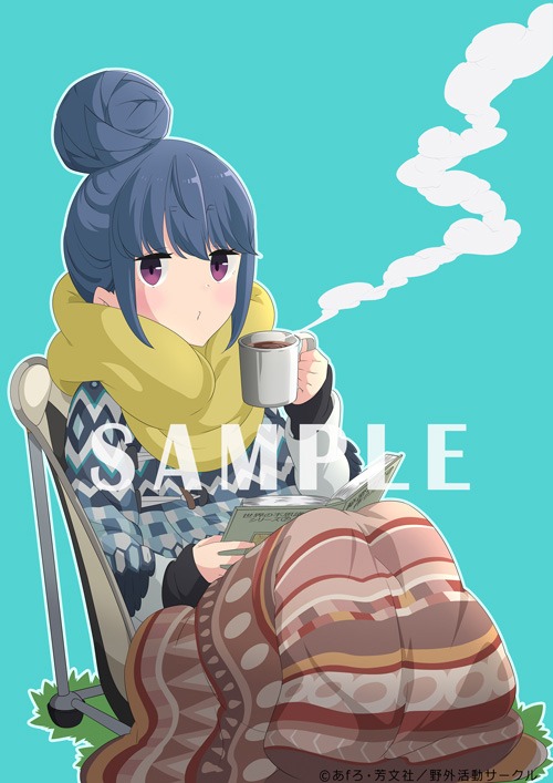 あみあみオンラインショップの店舗特典・アクリルキャラクタープレート、ソフマップとアニメガの店舗特典・B2タペストリーに使われるイラスト。