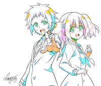 キャラクターデザインを担当する佐野聡彦によるイラスト。