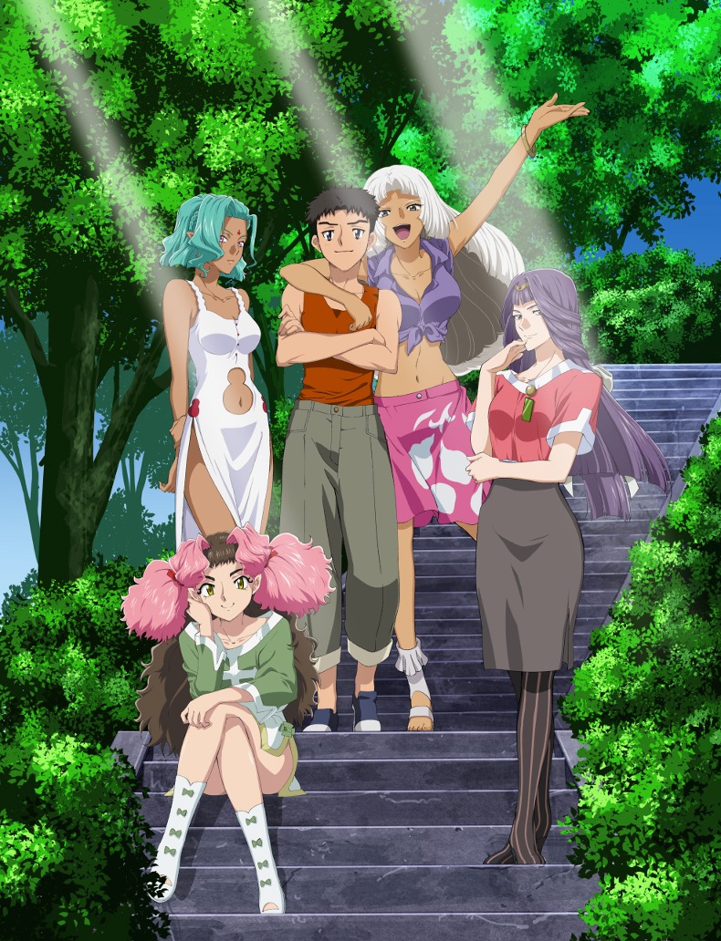 OVA「『天地無用！魎皇鬼』第伍期」第3巻のインナージャケットイラスト。