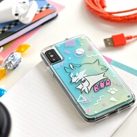 「ネオンサンドiPhoneケース」の使用例。