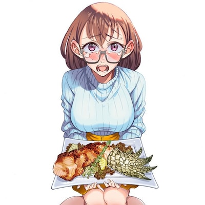 「書いて欲しけりゃコレを喰え」カット