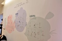 常設展示室「町子の作品」の様子。