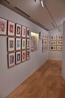 「長谷川町子の漫画創作秘話」の様子。