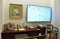 常設展示室「町子の生涯」の様子。