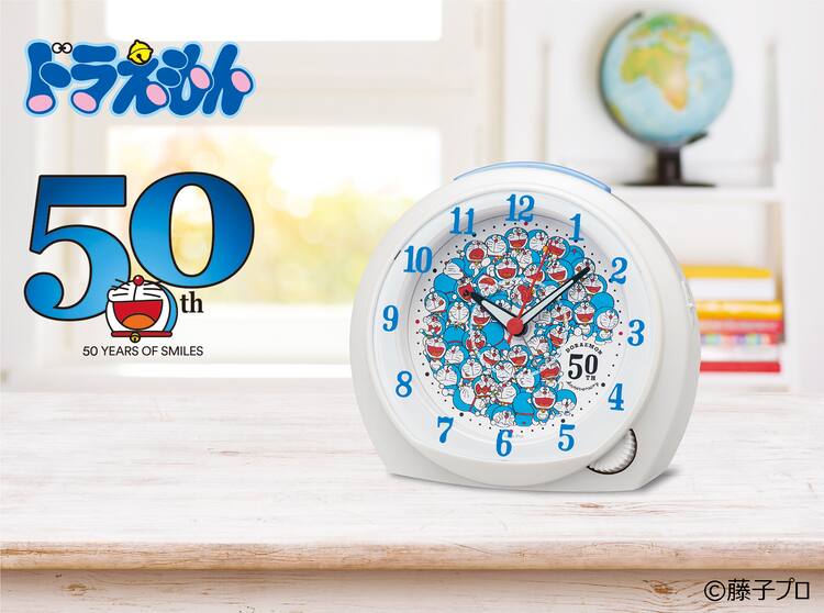 ドラえもん」3000台限定の目覚まし時計、50周年で50パターンの 