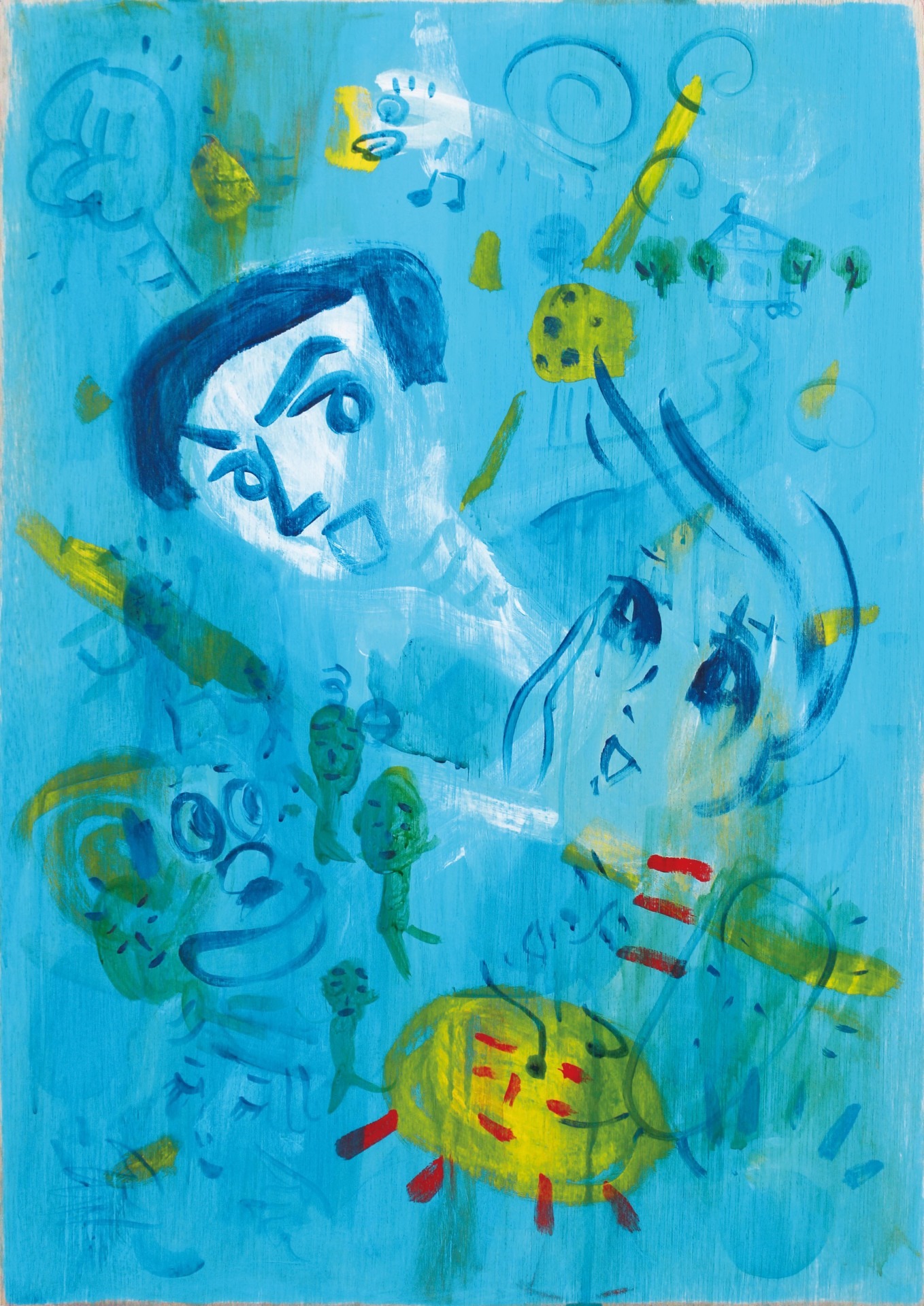 板絵「アハハハ」