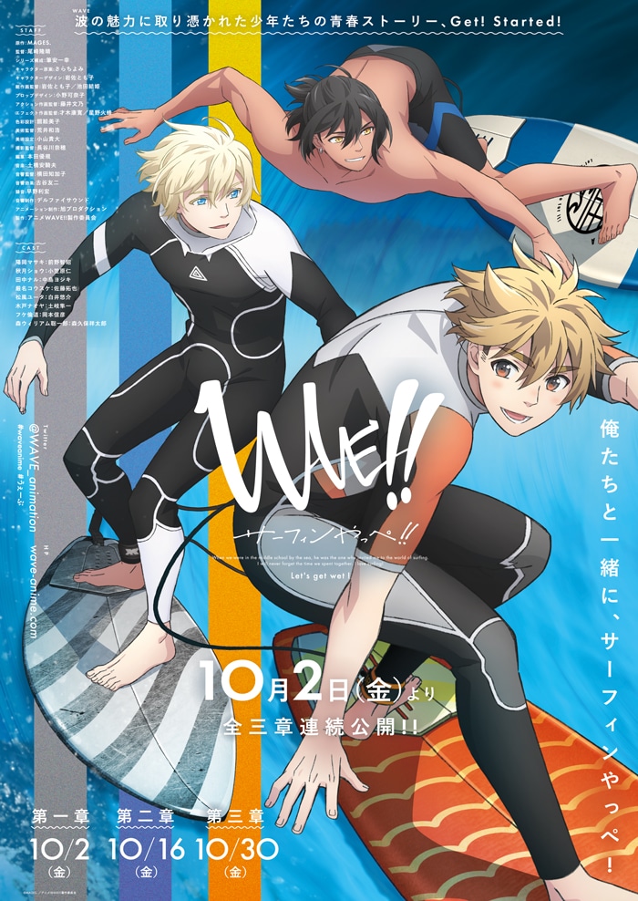 「WAVE!!～サーフィンやっぺ!!～」第1章ビジュアル