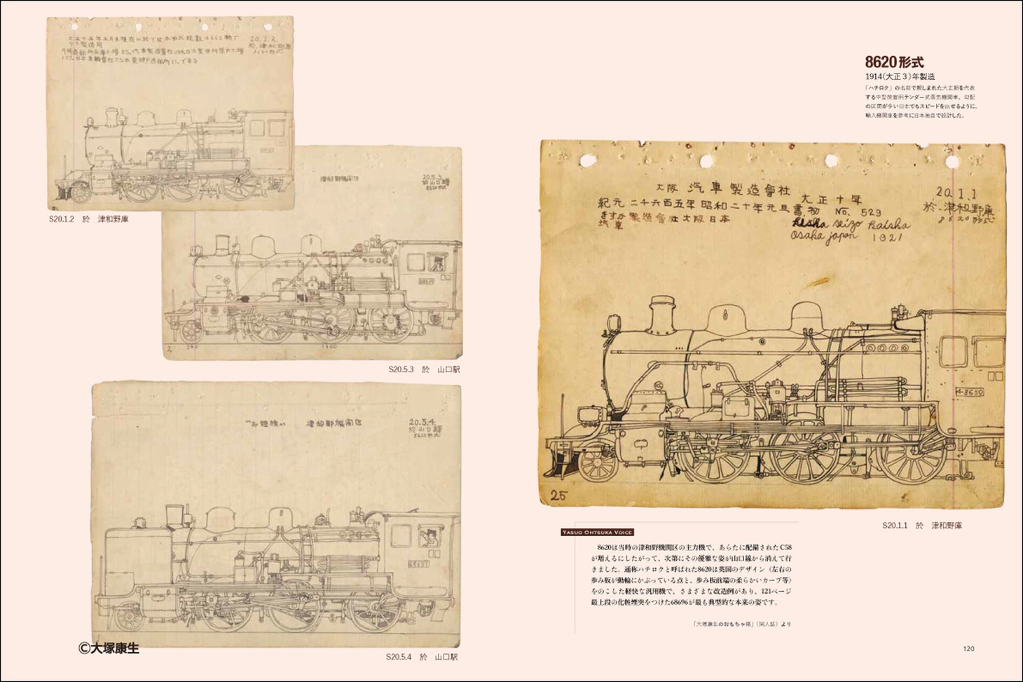 「大塚康生画集 『ルパン三世』と車と機関車と」より。