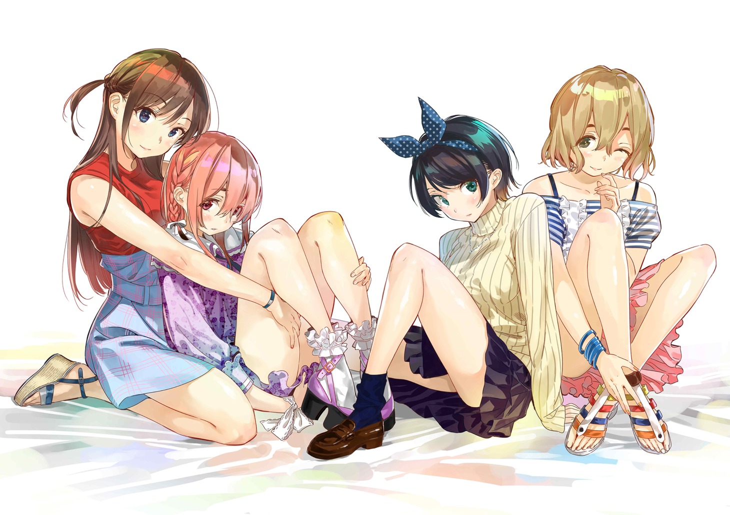 「彼女、お借りします」イラスト