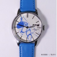 「『キャプテン翼』×LOCMANコラボ時計」の文字盤。