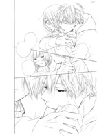 「きみはかわいい女の子」の線画原稿。