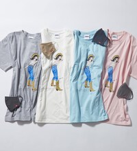 「ジーパン女子×江口寿史 Tシャツ 接触冷感マスク付き」