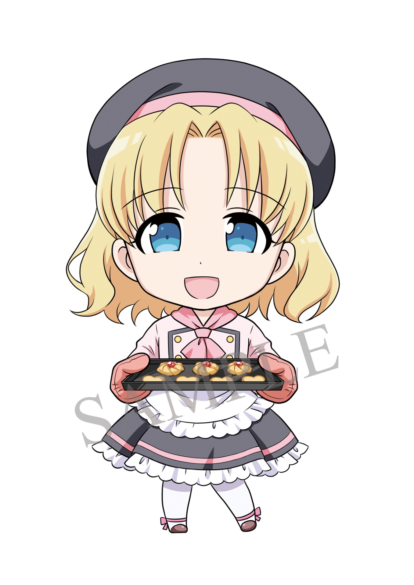 マリアの描き下ろしミニキャライラスト。