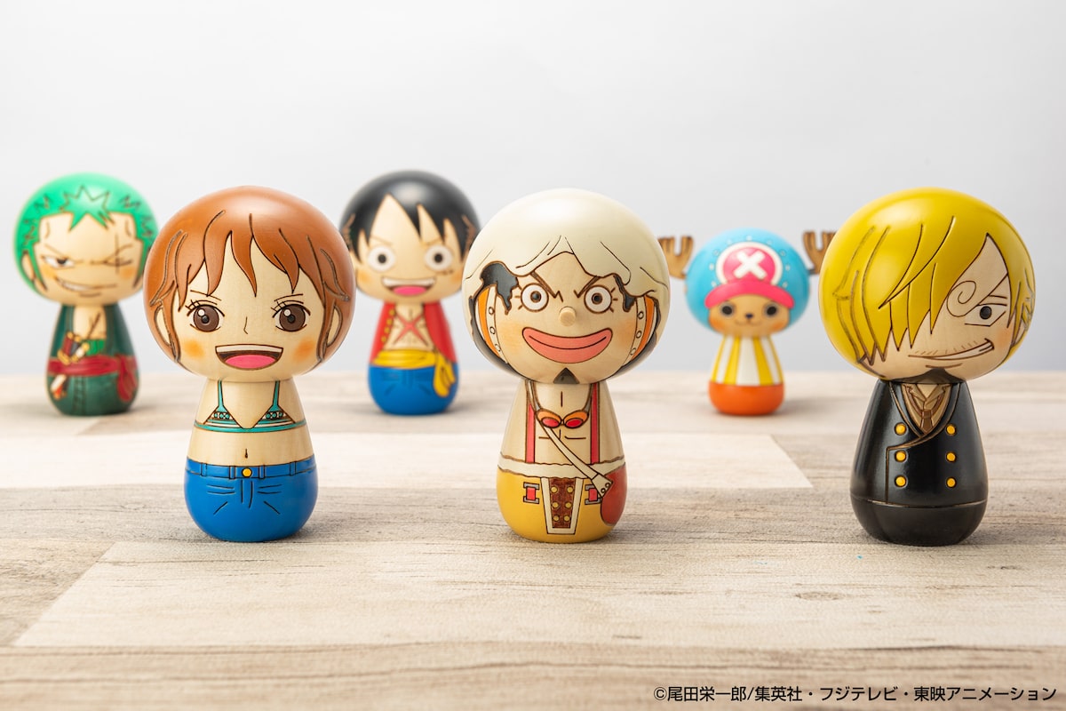 ワンピースこけし シリーズ第2弾 ナミ ウソップ サンジが手のひらサイズで登場 コミックナタリー