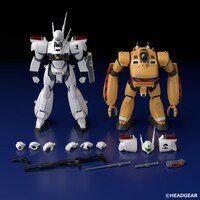 左から「MODEROID AV-98イングラム」、「MODEROID ブルドッグセット」。