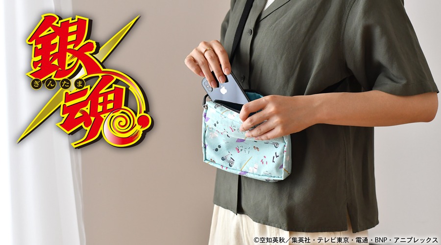 「銀魂」2WAYポーチのバナー。