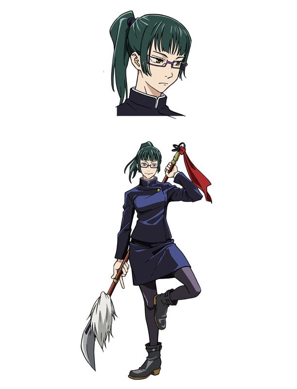 禪院真希（CV：小松未可子）の設定画。