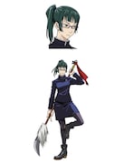 禪院真希(CV:小松未可子)の設定画。