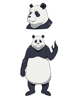 パンダ（CV：関智一）の設定画。