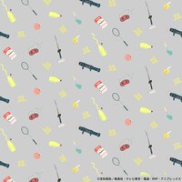 真選組の総柄デザイン（ライトグレー）。