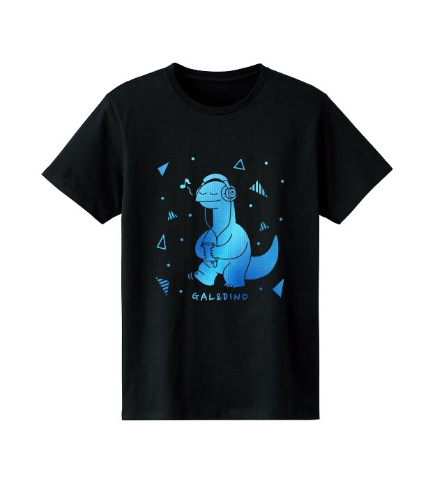 「恐竜 箔プリントTシャツ」
