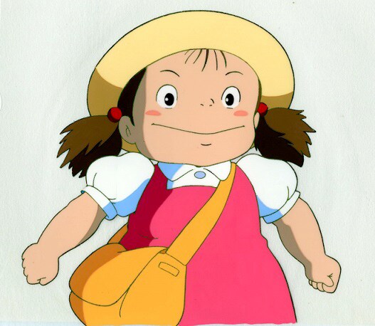 「なつかしの昭和・平成アニメセル画展」で販売される「となりのトトロ」のセル画。