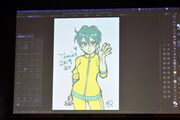 CLIP STUDIO PAINTの「グラデーションマップ」で塗られた「少女ファイト」の大石練。