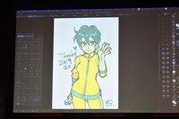 CLIP STUDIO PAINTの「グラデーションマップ」で塗られた「少女ファイト」の大石練。
