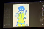 CLIP STUDIO PAINTの「グラデーションマップ」で塗られた「少女ファイト」の大石練。