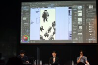 3Dモデルを使った作画の例。