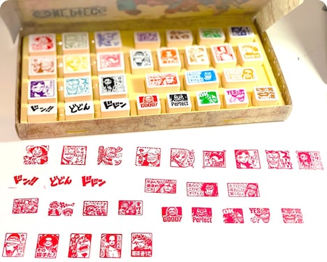 「ONE PIECE」“ほめ言葉スタンプ”セット。
