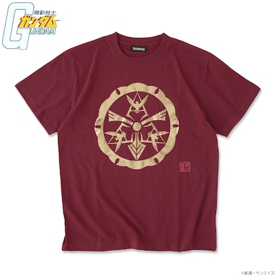 「機動戦士ガンダム 家紋柄企画 Tシャツ シャアマーク」