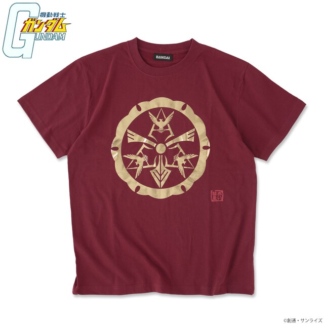 「機動戦士ガンダム 家紋柄企画 Tシャツ シャアマーク」