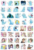 「ギャルと恐竜」LINEスタンプ