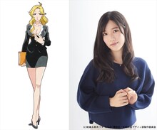 左から上田のキャラクタービジュアル、原由実。