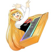 「ゲーミングお嬢様」のカラーカット。(c)大@nani・吉緒もこもこ丸まさお/集英社