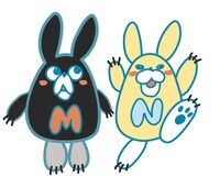 羽海野チカが描き下ろした「ノイタミナ」15周年記念の公式キャラクター・ミナとノイタン。 (c)羽海野チカ・フジテレビジョン