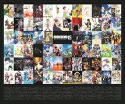 「ノイタミナ」放送作品70作のキービジュアルを集めた“集合ビジュアル”。