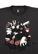 「NARUTO-ナルト-」をモチーフにしたTシャツ。